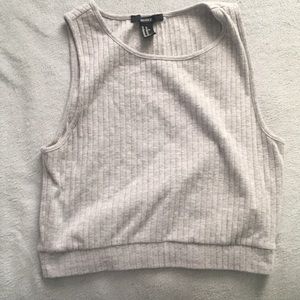 Gray Forever21 Crop Top